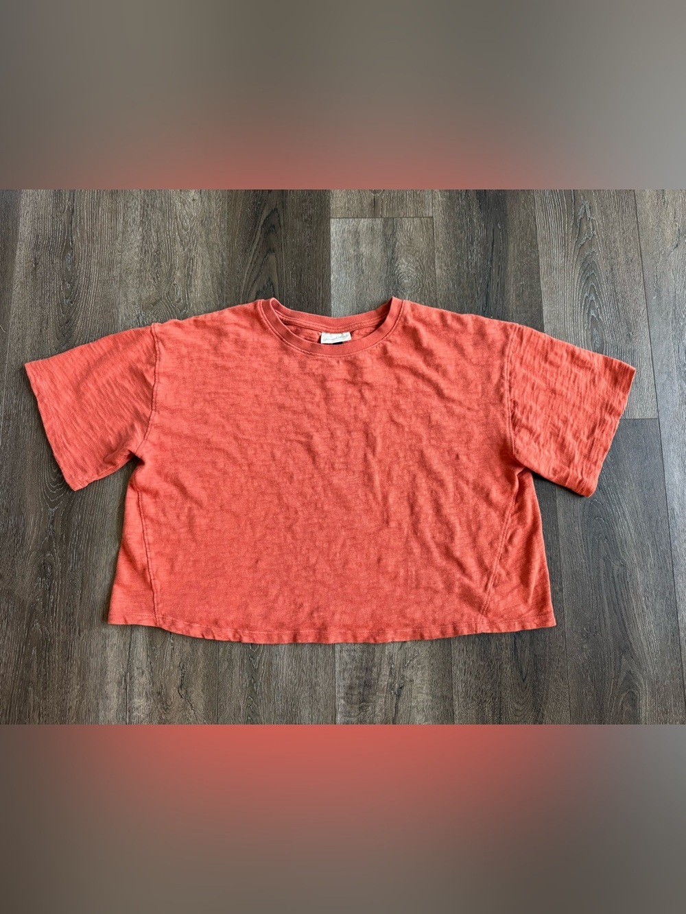 Universal Thread Rust Color Boxy Short Sleeve Shirt Women’s Size XXL